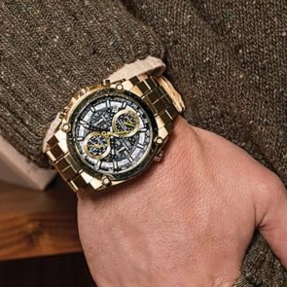 Bulova Men's 47mm Gold Precisionist Watch